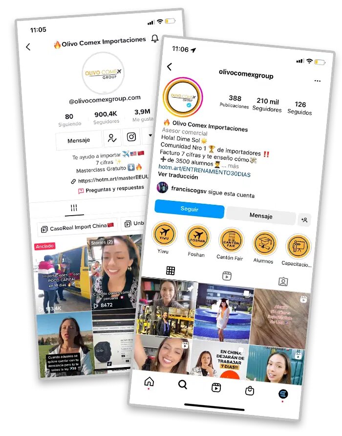 olivo comex group instagram tiktok